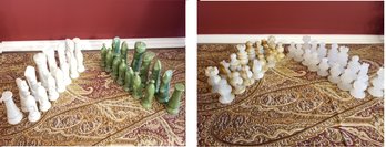 Vintage Chess Miscellaneous Pieces - Ceramic & Alabaster