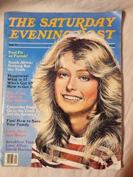 Very Sought After The Saturday Evening Post With Farrah Fawcett