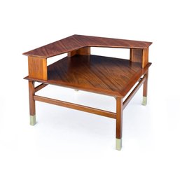 Founders Furniture Mid-century Two-Tier Corner Table