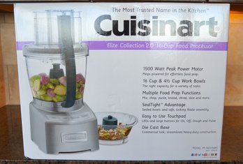 New In Shipping Box - Client Paid $369 - CUISINART Model FP-16DCNWS - ELITE Model - 16 Cup - Food Processor