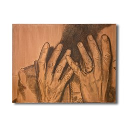 48 X 36 Fragments Series Study Of Hands - Unsigned