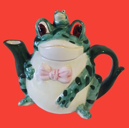 Jay Import Company Whimsical Ceramic Bullfrog Teapot