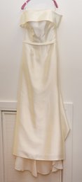 David's Bridal Strapless Wedding Gown