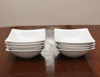 (8) White Ceramic Pasta Dishes