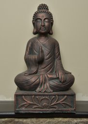 Seated Meditation Buddha Resin Sculpture