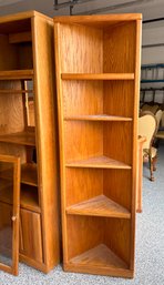 (5) Shelf Wood Corner Unit #1