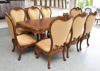 Italian Dining Table With 10 Chairs By Michael Amini