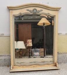 Vintage Shabby Chic French Provincial Style Arched Top Wall Mirror