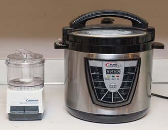 Power Pressure Cooker XL Crock Pot With Cuisinart Mini-Prep Processor