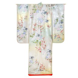 Exceptional Embroidered Japanese Ceremonial Kimono