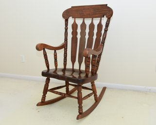 Old Tavern Pine Stenciled Back Rocking Chair