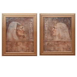 Diptych Of Ramses And Cleopatra By John David Parrish  Framed Fine Art Prints