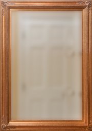Gold Framed Beveled Wall Mirror