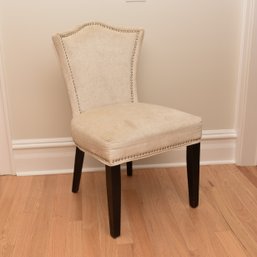 Cream Upholstered Studded Occasional Chair