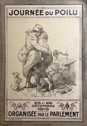 'journee Due Poilu', Enfin Seuls Framed Lithograph Poster