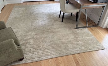Contemporary Modern Room Size Rug In Pebble Sand