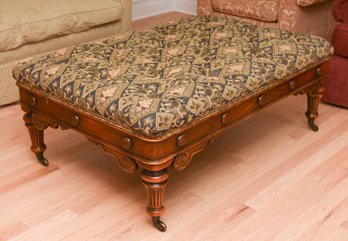 Oversized Tufted Coffee Table/Ottoman With Pull-out Game Table