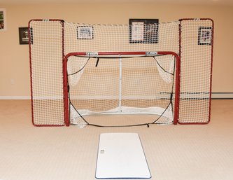 E-Z Goal Practice Hockey Goal Net With Mat