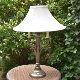 Vintage Bouillette Style Table Lamp With Shade