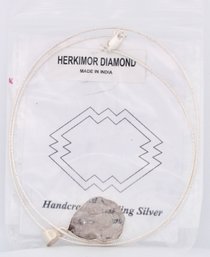 Sterling Silver Herkimer Diamond Pendant Necklace