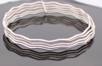 Sterling Silver Multi Bangle Bracelet