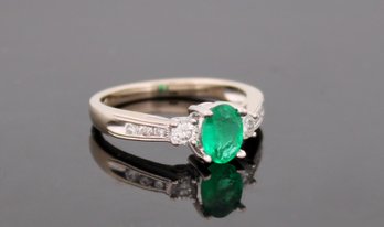 Emerald Diamond Ring