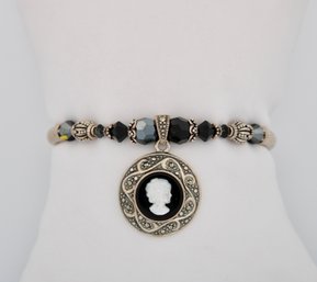 Hope Cameo Sterling Silver Bracelet