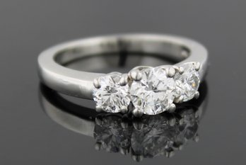 PLATINUM 3 Stone Diamond Ring