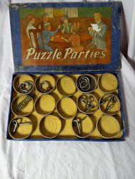 Antique Game - Puzzle Parties Made By The Mysto Mf'g Company New Haven, Conn