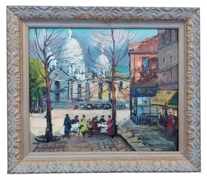 Listed French Artist Johnny Gaston Impressionist Cityscape Oil Painting