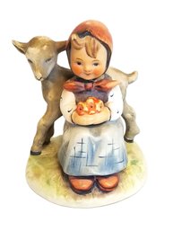 Vintage Good Friends Girl With Lamb #182 Goebel M.I. Hummel Figurine West Germany