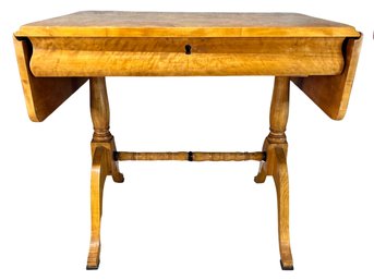 Biedermeier Drop Leaf Writing Table