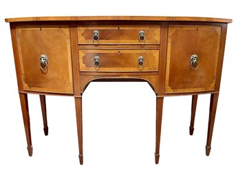 Banded Bowfront Sideboard Buffet Server