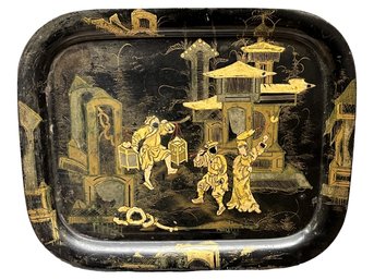 Antique Chinese Tole Tray