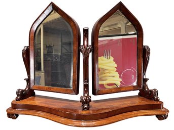 Victorian Tabletop Dual Cheval Dressing Mirror