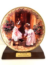Bradford Exchange 1st Issue Limited Ed. 'sister's Touch' By Sandra Kuck 2000 With Stand