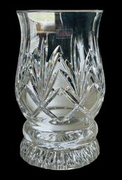 9' Galway Crystal Kylemore Pillar Hurricane Lamp Made In Ireland With Box - No Issues