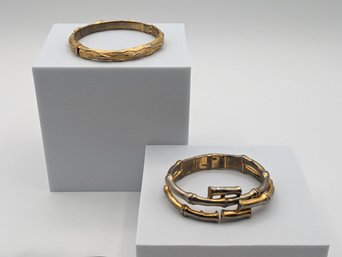 Two Gold Bangles / Bracelets