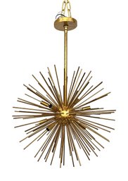 Gold Metal Sputnik Light By Quorum Int.