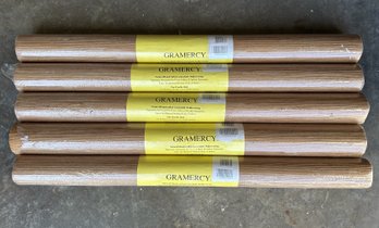 (5) Double Rolls Of Gramercy Handcrafted Grasscloth Wallcovering