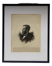 Original Antique 19thc Civil War Engraving General Ulysses Simpson Grant