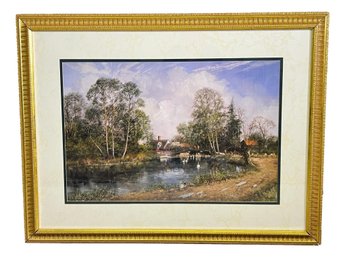 Clive Madgwick English River Landscape Large Framed Print