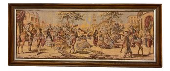 Large Framed Antique French Tapestry