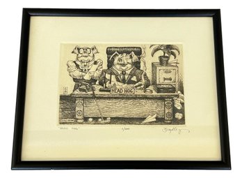 Etching By Bradley 'Head Hog' 5/400