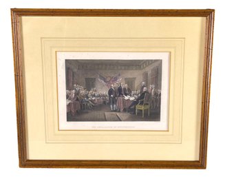 The Declaration Of Independence Antique Engraving