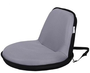 NEW!  Loungie Quickchair Black/light Grey Indoor/outdoor Foldable Floor Chair