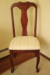 Beautiful Hitchcock Chair With Cool Fabric Seat Cushion
