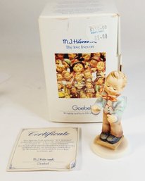 RARE Goebel HUMMEL 'Band Leader' HUM# 129/4/0 TMK 7 Signed By Master Painter ORIGINAL BOX & COA