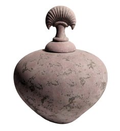 Large Vintage Mid Century HYALYN 606 Covered Pottery Vessel Vase