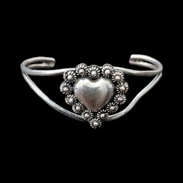 Vintage 950 Silver Heart Bracelet